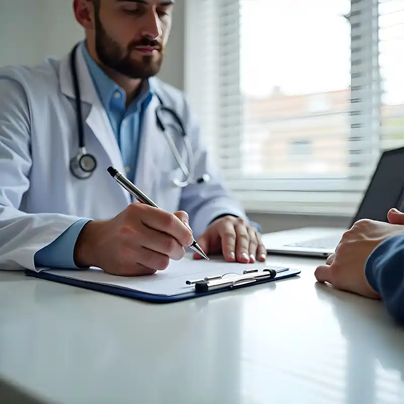 consulta medica con paciente